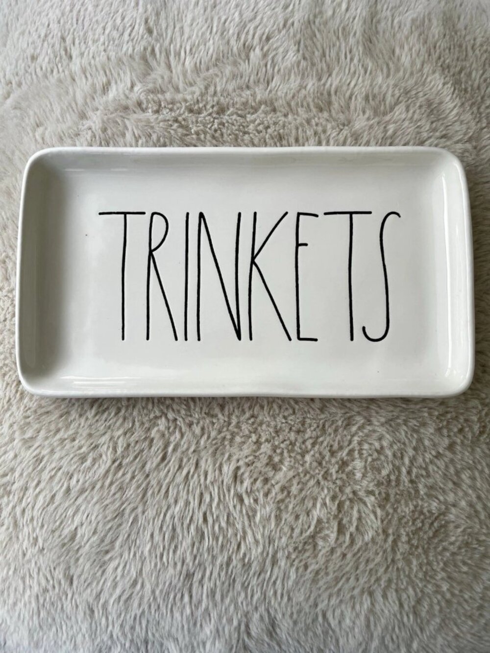 SALE! NWOT RAE DUNN Serving Platter - TRINKETS  Size (~9” x 5”)